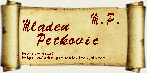 Mladen Petković vizit kartica